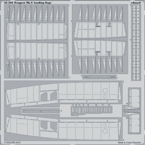 Detailset Tempest MKV landing Flaps (Special Hobby)  E32-392