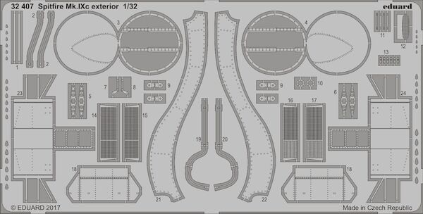 Detailset Spitfire MKIXc Exterior (Revell)  E32-407