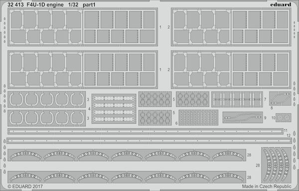 Detailset F4U-1D Corsair Engine (Tamiya)  E32-413