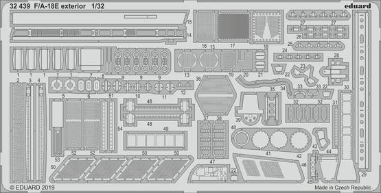 Detailset F/A18E Super Hornet Interior (Revell) E32-439