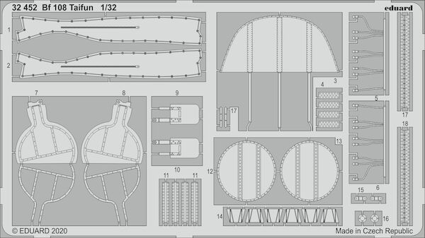 Detailset Messerschmitt BF108 (Eduard)  E32-452