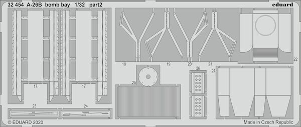 Detail set Douglas A-26B Invader bomb bay(Hobby Boss)  E32-454