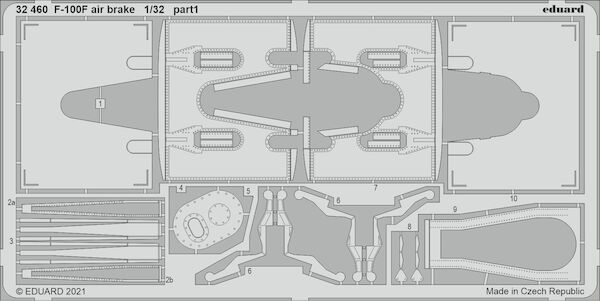 Detailset North American F100F Super Sabre Airbrake (Trumpeter)  E32-460