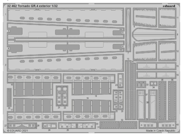 Detailset Tornado GR4 Exterior (Italeri) E32-462