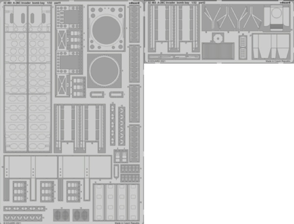 Detail set Douglas A-26C Invader bomb bay(Hobby Boss)  E32-463