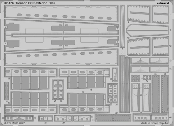 Detailset Tornado ECR Exterior (Italeri)  E32-476