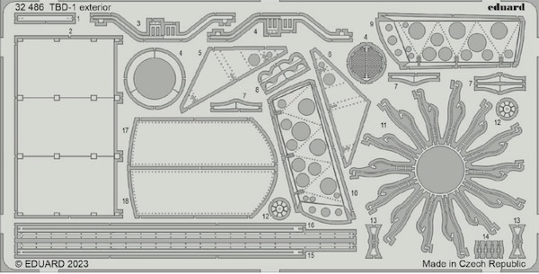 Detailset TBD-1 Devastator Exterior (Trumpeter) E32-486