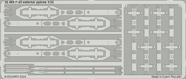 Detailset F35B Lightning II external Pylons (Trumpeter) E32-489