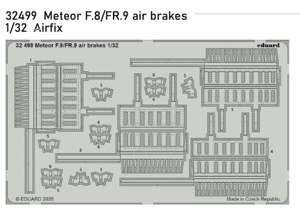 Detailset  Meteor F8/FR9 Airbrakes (Revell)  E32-499