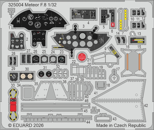 Detailset Gloster Meteor F8 (Revell) E32-5004
