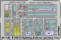 Detail set F16CJ Fighting Falcon Ejection Seat (Tamiya)  E32-546