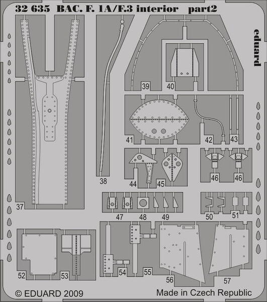 Self Adhesive EE Lightning F.1A/F.3 interior (Trumpeter) E32-635