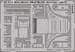 Detailset Curtiss P40E Kittyhawk MKI/MKIII Interior Self Adhesive (Hasegawa) 32-674
