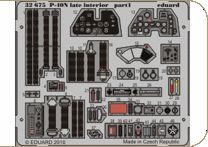 Detailset Curtiss P40N Warhawk Late Interior Self Adhesive (Hasegawa)  E32-675