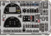 Detailset Spitfire MKVIII Interior Self Adhesive (Tamiya)  E32-679