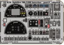 Detailset Spitfire MKVIII Interior Self Adhesive (Tamiya) E32-679