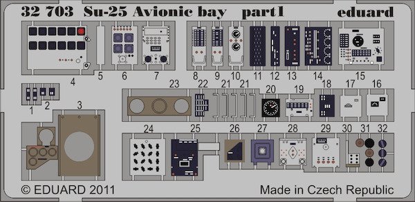Detailset Suchoi Su25 Frogfoot Avionics Bay 'Trumpeter'  E32-703