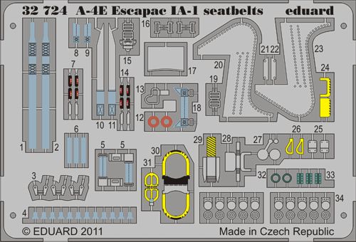 Detailset A4E Skyhawk Escapac IA-1 Seatbelts (Trumpeter)  E32-724