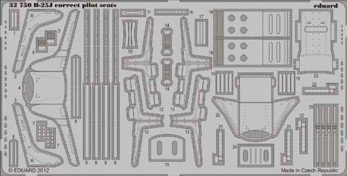 Detailset B25J Mitchell front interior Self Adhesive (HK Models)  E32-750