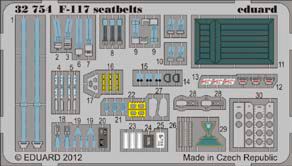 Detailset F117 Seatbelts (Trumpeter)  E32-754