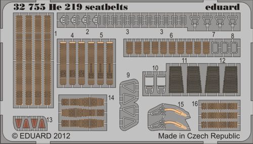 Detailset Heinkel He219 Seatbelts (Revell)  E32-755