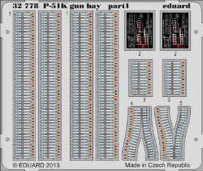 Detailset P51K Mustang Gun Bay (Tamiya)  E32-778