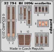 Detailset Messerschmitt BF109G Seatbelts (Revell)  E32-794