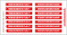 Detailset Remove Before Flight tags (fabric) 32-807