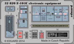 Detailset F104C Starfighter Electronic equipment (Italeri)  E32-820