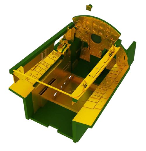 Detailset F104A Starfighter Interior self Adhesive (Italeri)  E32-823