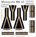 Detailset Mosquito MKVI Seatbelts - Fabric- (Tamiya)  E32-846