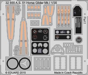 Detailset AS51 Horsa Glider MK1 interior (Bronco) E32-855