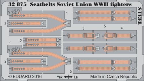 Detailset Soviet Union WWII Fighters Seatbelts (steel)  E32-875