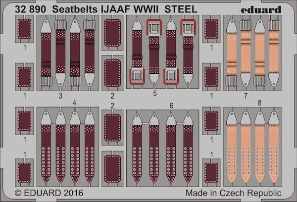 Detailset IJAAF WWII Seatbelts (STEEL) E32-890