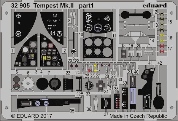 Detailset Tempest MKII Interior (Special Hobby)  E32-905