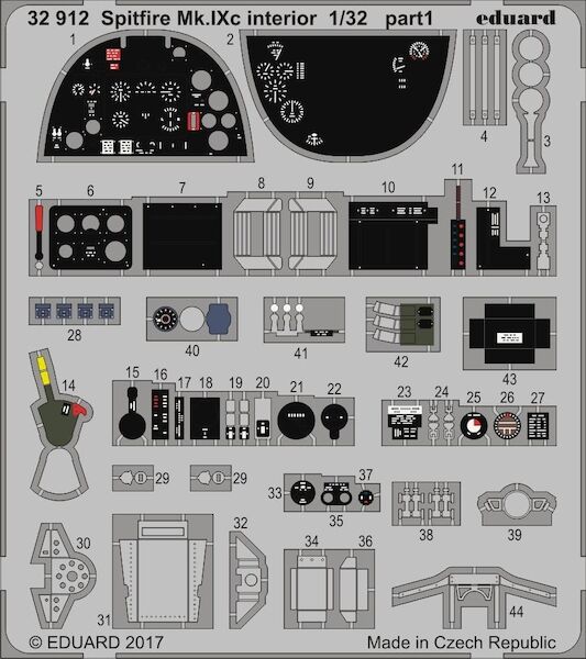 Detailset Spitfire MKIXc Interior (Revell)  E32-912