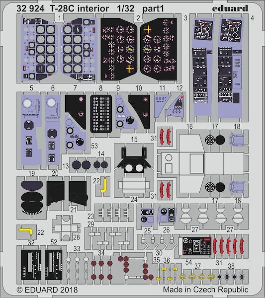 Detailset T28C Trojan Interior (Kitty Hawk)  E32-924