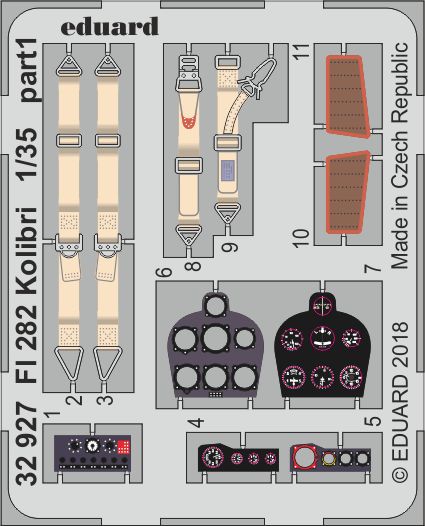 Detailset Flettner Fl282 Kolibri (Mini Art)  E32-927