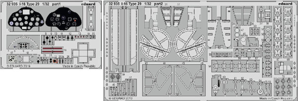 Detailset Polikarpov I16 Rata type 29 (ICM/Revell/Hasegawa)  E32-935