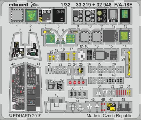 Detailset F/A18E Super Hornet Interior (Revell)  E32-948