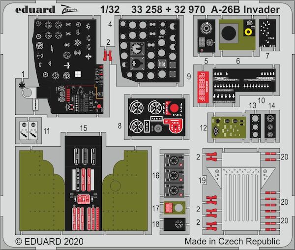 Detail set Douglas A26B Invader Interior (Hobby Boss) E32-970