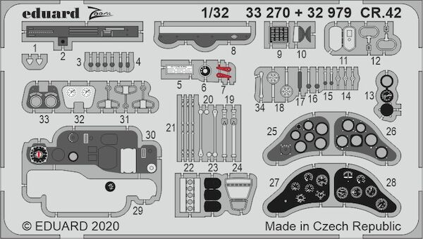 Detailset Fiat CR42 (ICM)  E32-979