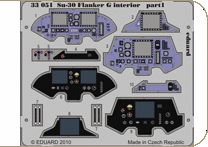 Detailset Suchoi Su30 Flanker G Interior Self Adhesive (Trumpeter) E33-051