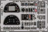 Self Adhesive Detailset Spitfire MKIX Late interior (Tamiya)  E33-064