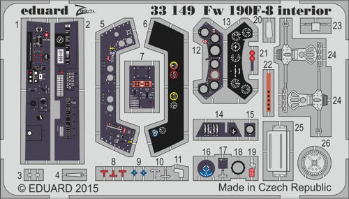 Detailset Focke Wulf FW190F-8 Interior Self Adhesive (Revell)  E33-149