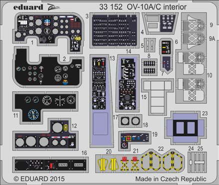 Detailset OV10A/C Bronco Interior  (Kitty Hawk)  E33-152