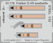 Detailset Fokker DVII Seatbelts (Wingnut Wings) e33-176