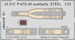 Detailset P47D-20 Thunderbolt Seatbelts -steel- (Trumpeter) E33-215