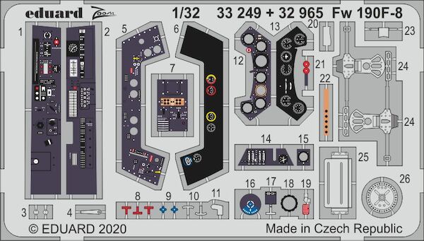 Detailset Focke Wulf FW190F8 Interior (Revell) E33-249