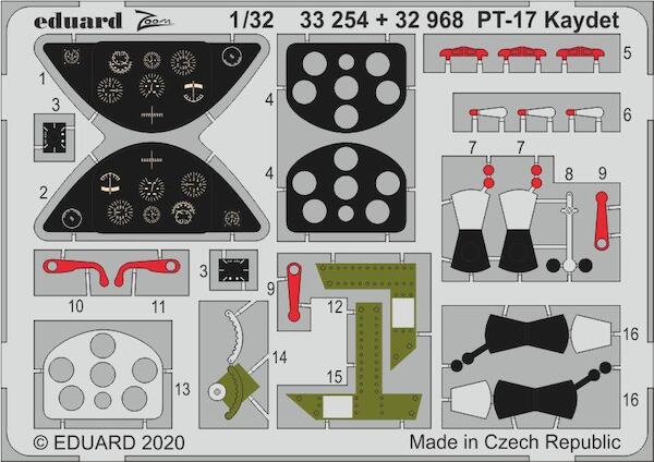 Detailset Boeing PT17 Kaydet Interior (Roden) E33-254